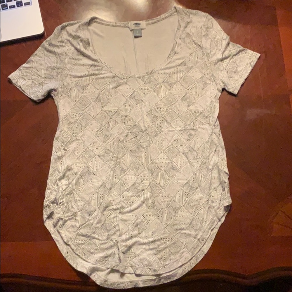 Soft black and white T-shirt NWOT